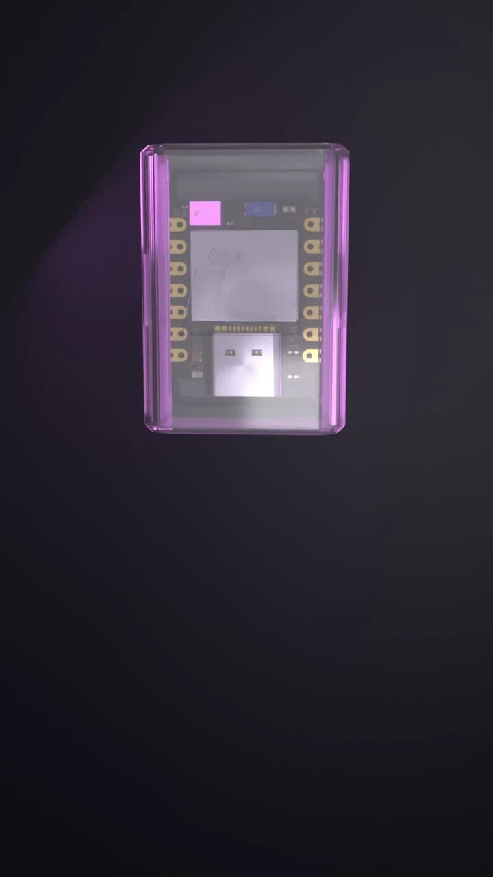 Product render of the GAVIAL football sensor enclosure
