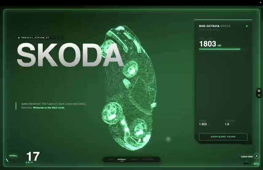 Náhled webu Škoda Vision